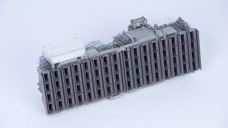 IMSAR Waveguide-Antenna---Front      Optisys X band synthetic aperture radar for Imsar high altitude UAV surveillance product. - Hand-out IMSAR LLC