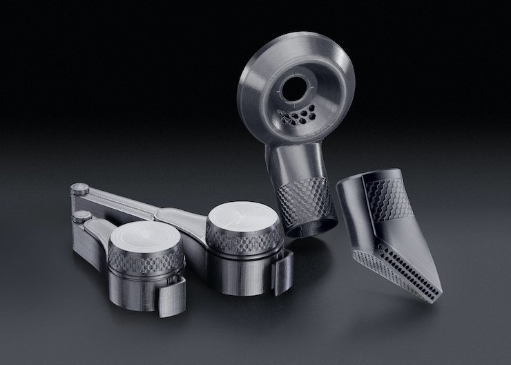 Home appliance accessories produced via Replique's 3D printing services. - Replique/ Miele