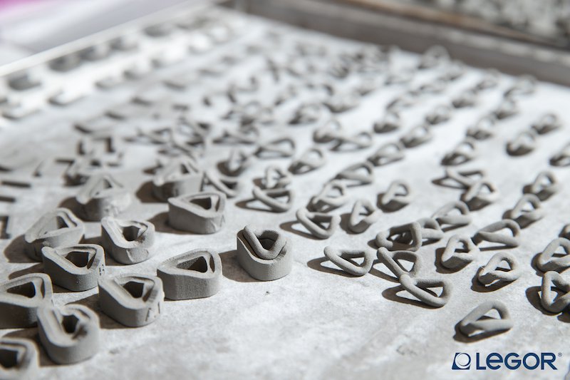 Legor Metal Jet 3D printed parts