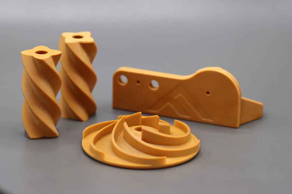 Parts printed with Fortify's HTS material. - Fortify