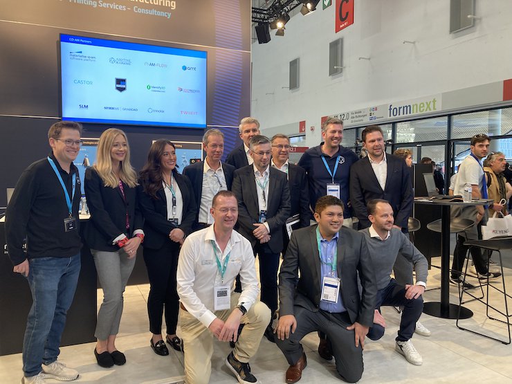 Materialise with representatives from its seven new partners