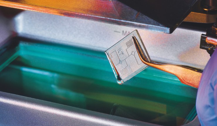 Sample component produced in a resin bath from the HoPro3D system. - Fraunhofer ILT