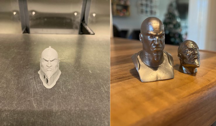 (Left) during the process (Right) the finished products - CMG Technologies/TCT