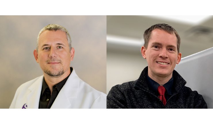 Dr. Les Kalman (left) and Brent Griffith (right) - AMUG