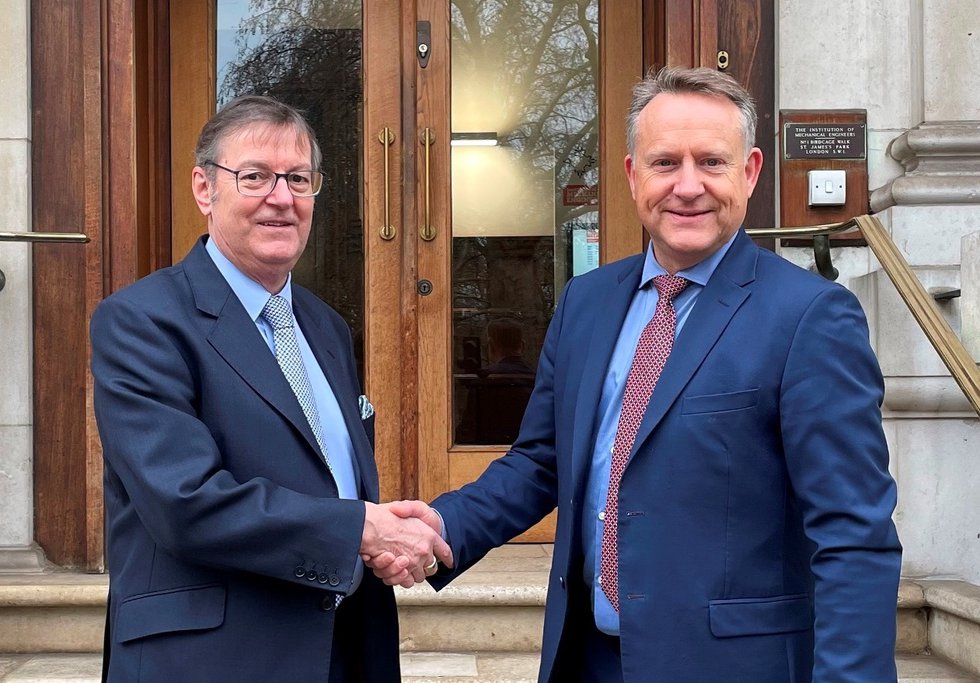 Dr Clive Hickman OBE (left) and Dr Graham Hoare OBE