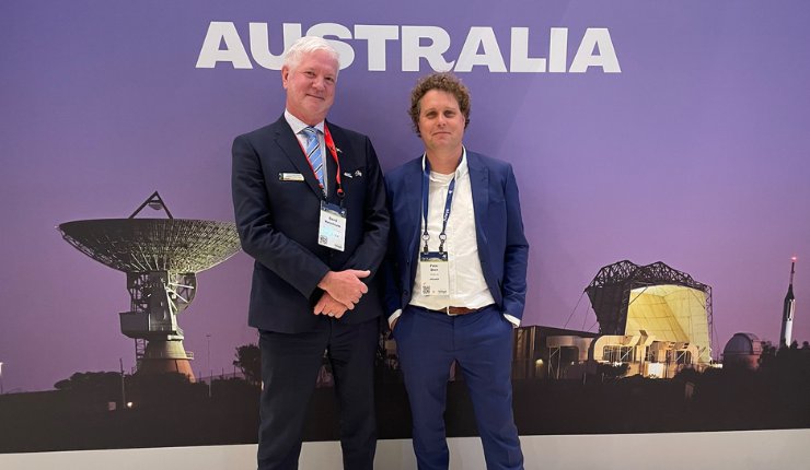 From left to right: David Waterhouse, CEO Hypersonix USA, Inc and Peter Beck, CEO Rocket Lab USA, Inc. - Hypersonix