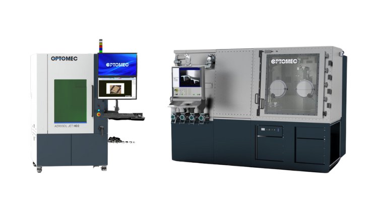 Optomec Aerosol Jet (left) and the CS 250 (right) - Optomec