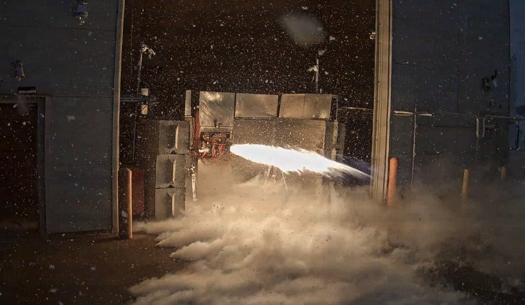 Testing of a rocket engine at Ursa Major - Ursa Major