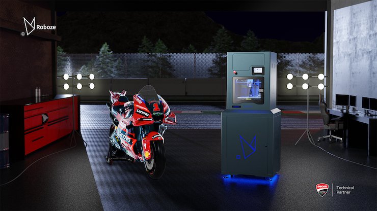 Roboze & DUCATI CORSE renew partnership for 2023 MotoGP season