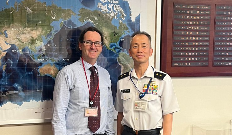 SPEE3D CEO Byron Kennedy (left) and Major General Mr. Shirakawa (right) - SPEE3D
