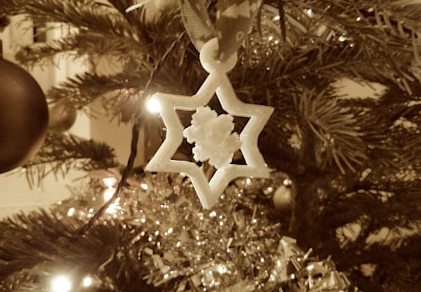 3D printed Christmas tree decoration