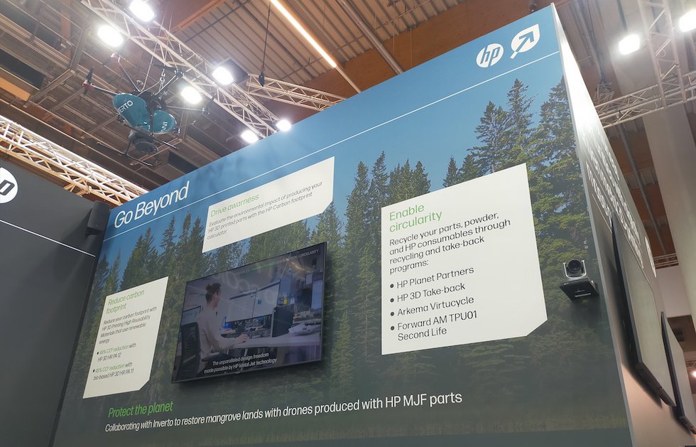 HP details its sustainability ambitions at Formnext 2023 - Photo by Laura Griffiths