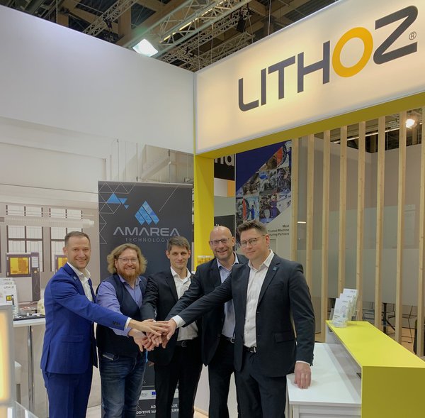 Lithoz and AMAREA teams at Formnext - Lithoz