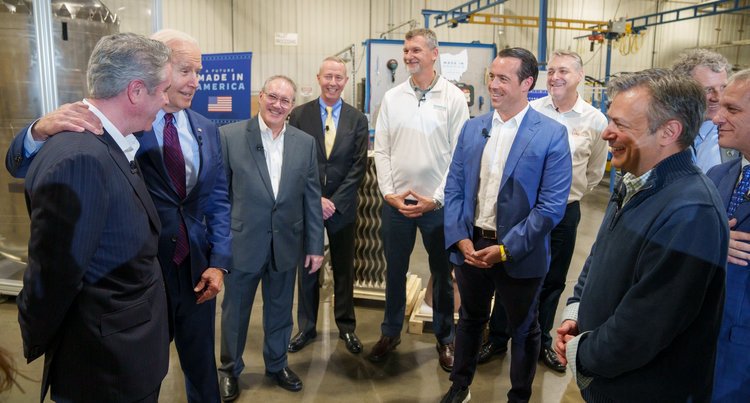 President Biden with AM Forward founding partner CEOs at launch event in Cincinnati, OH. - ASTRO America