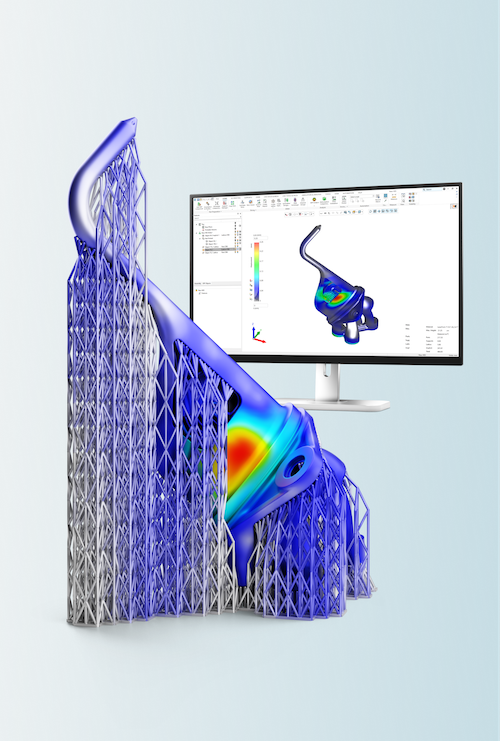 The simulation and compensation tools in 3DXpert enable aerospace companies to print parts correctly in record time. - Oqton