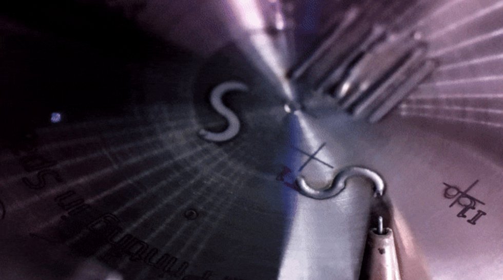 S-curve is a test line 3D printed on the International Space Station - ESA