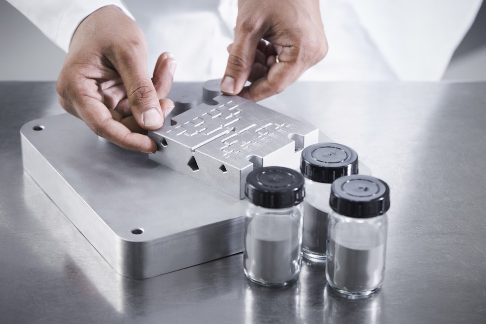 3D printed mold with Osprey HWTS 50 - Osprey