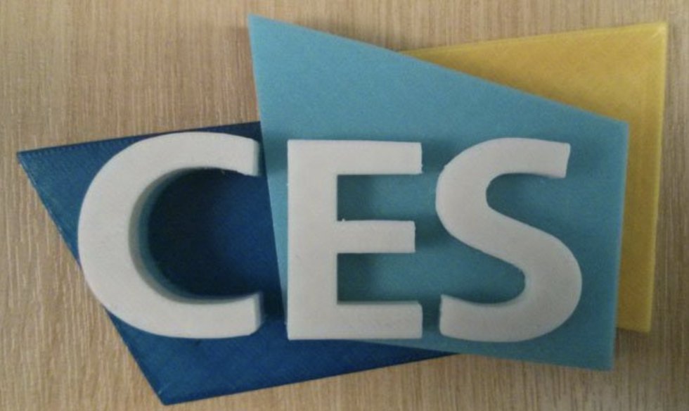 Former CES Logo 3D Printed by RichRap - TCT