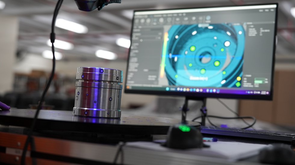 Part is 3D scanned for digital inventory - Immensa