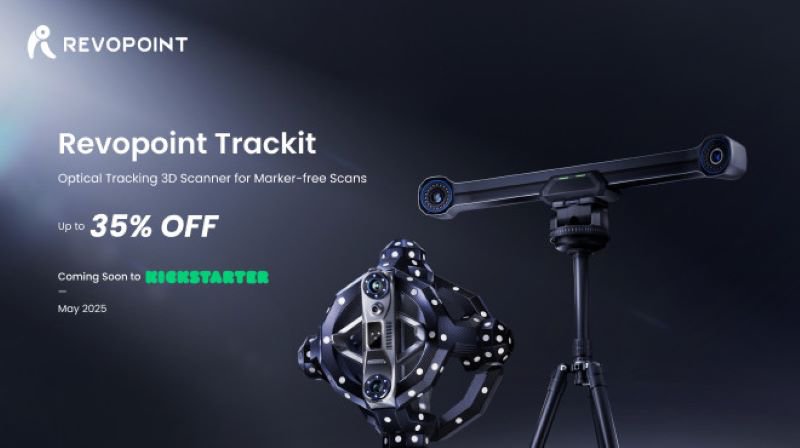 Revopoint launches Trackit optical 3D scanning solution. - Revopoint