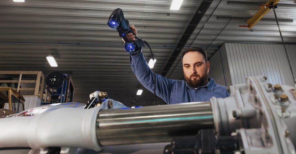 Creaform HandySCAN 3D BLACK Series in action. - Creaform