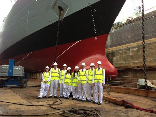 Renishaw Engineering Experience      Renishaw Engineering Experience winners visit HMS Dauntless in 2013