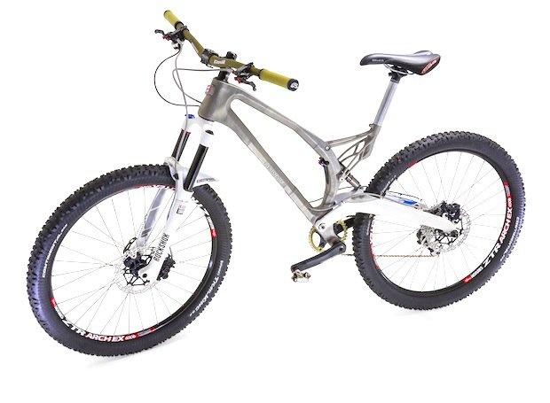 Empire Cycles      Complete bike with 3D printed titanium alloy frame and seat post bracket. Designed by Empire Cycles using Renishaw metal additive manufacturing technology.