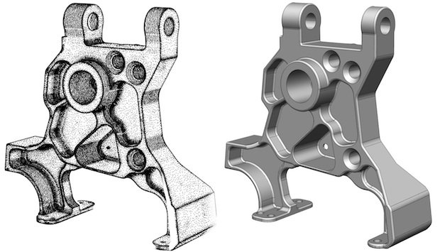 PowerSHAPE points to solid