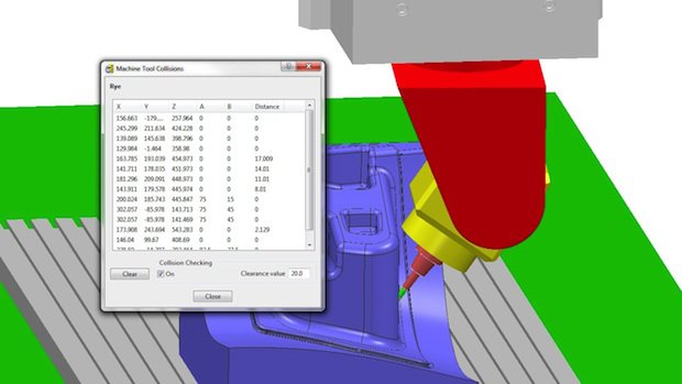 PowerMILL collision detection