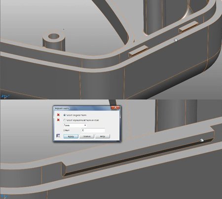 PowerSHAPE      PowerSHAPE’s direct modelling makes design changes, like this change from a double clip to a single clip, quick and easy.