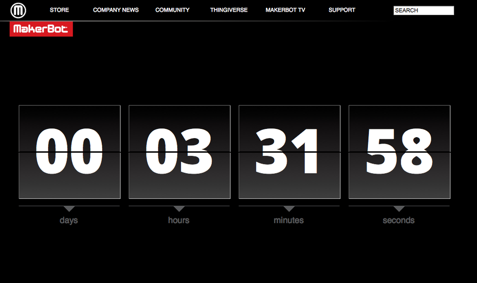 Makerbot Countdown