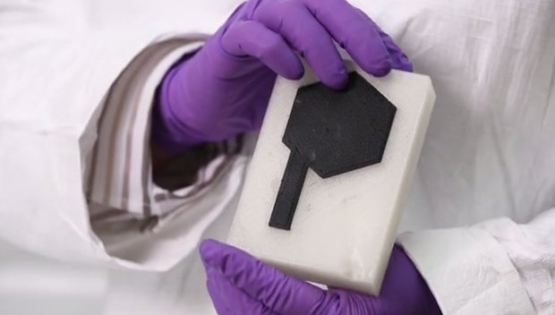 3D printed object including printed battery.