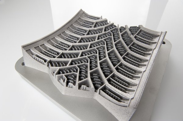 Automotive component from SLM Solutions system.