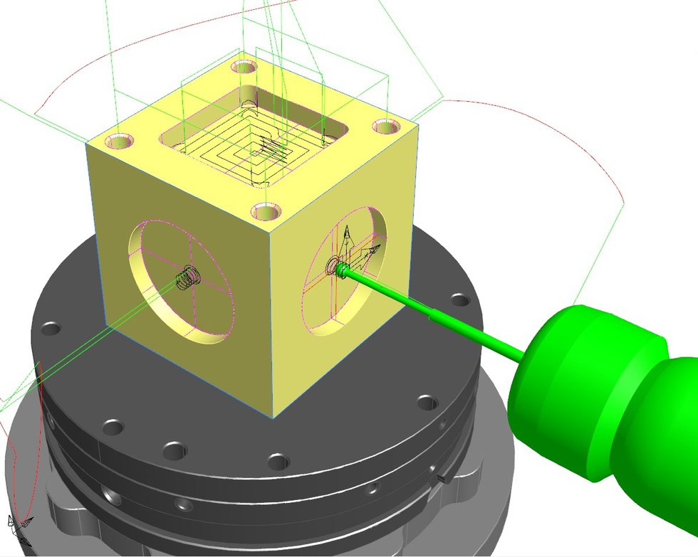 Delcam Probing      Probing sequences can now be included within CAM programs from FeatureCAM