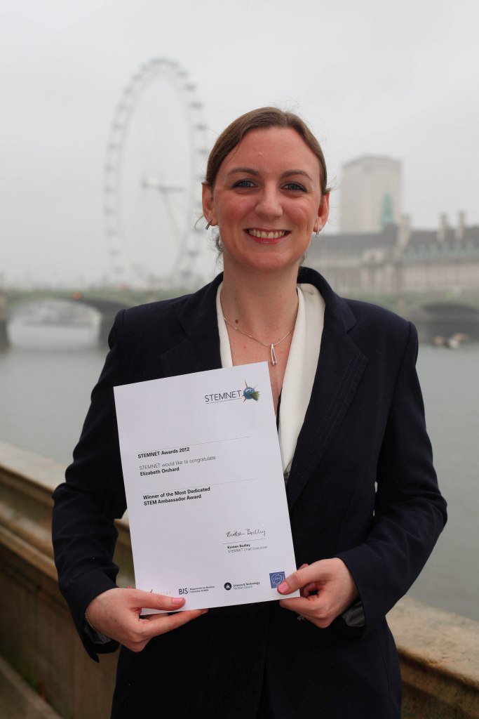 Elizabeth Orchard      Assistant Civil Engineer Elizabeth Orchard was awarded the Most Dedicated STEM Ambassador