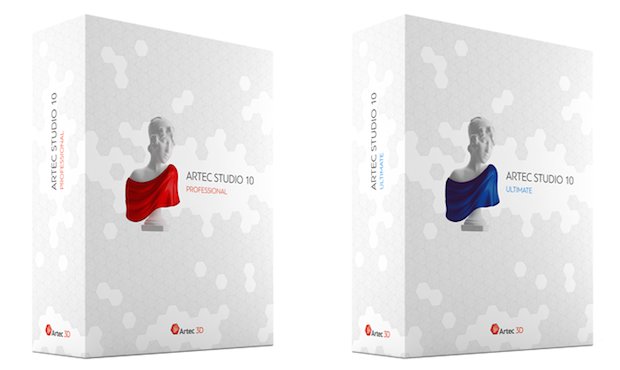 Artec Studio 10 3D scanning software.