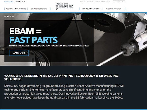 Sciaky launches new website and EBAM technology range.