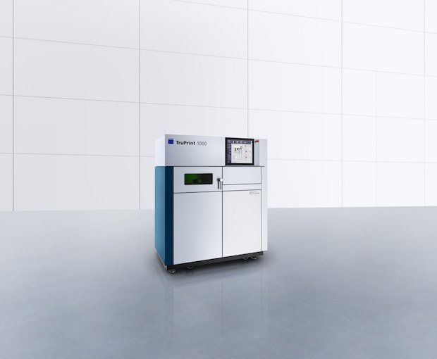 Trumpf TruPrint 1000      Trumpf's TruPrint 1000, revealed at TCT Show 2016, which is built to produce complex metal parts quickly and flexibly.