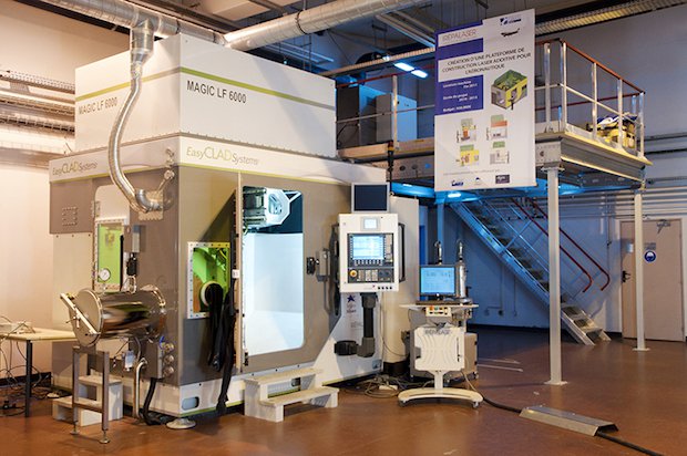 BeAM Magic Machine      One of BeAM's Magic machines developed to repair big metallic parts in 5 continuous axes. - BeAM