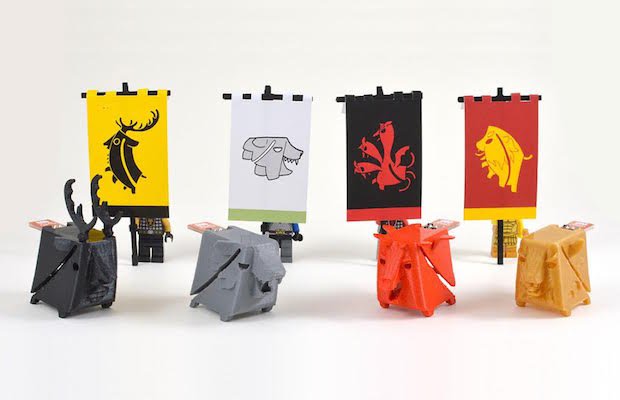 Game of Thrones sigils      The Game of Thrones sigils 3D-printed by The Crafty Robot. - The Crafty Robot