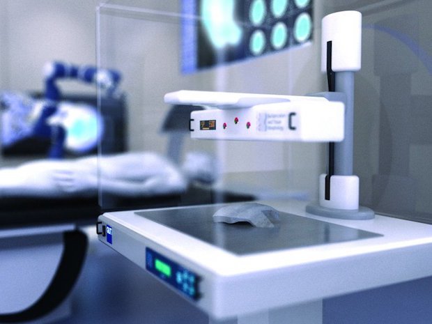 Herston lab 3D printer      Artists impression of a 3D printer in the Herston lab. - Metro North Hospital and Health Service/Twitter