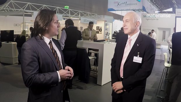 Materialise Semens PLM Formnext      Stefaan Motte interviews Andreas Saar, VP at Siemens PLM from the formnext powered by TCT show floor - Materialise/ YouTube