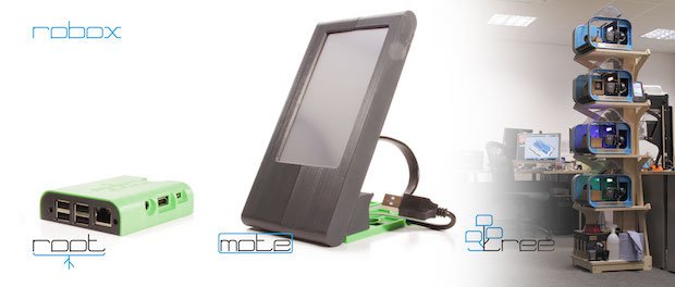 CEL Robox Root Mote Tree      The three new additions to the Robox 3D printing system: Root, Mote and Tree - Peter Todd