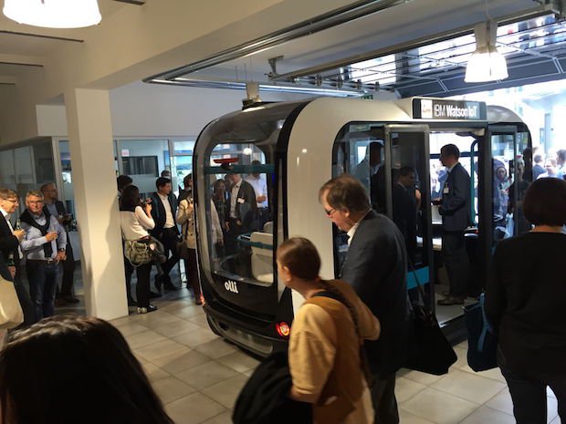 Olli Local Motors      Olli serves around 100 workers a day at the Euref Campus