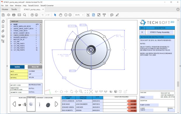 Tech Soft 3D HOOPS Publish 2017      HOOPS Publish enables engineering applications to publish product information for use across the entire product lifecycle for almost any workflow. - Te...