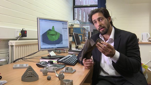 Dr Kamran Mumtaz, one of the inventors of the DAM process, discusses metal additive manufacturing. - University of Sheffield/ YouTube