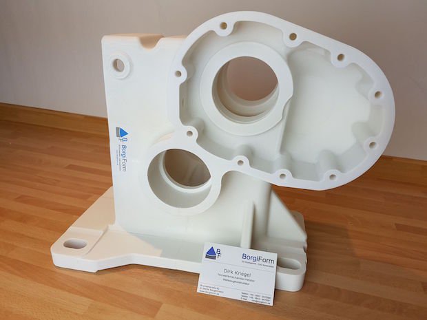 BorgiForm German RepRap      3D printed gearbox part, made with the German RepRap X350Pro.