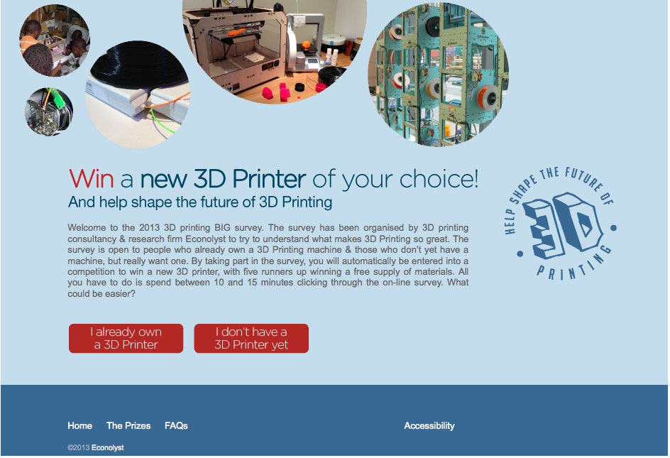 Big 3D printing survey h/p