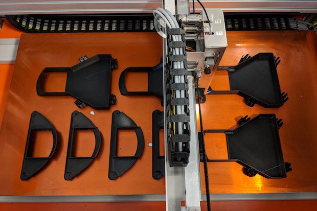 Boyce printing parts using the BigRep Studio.