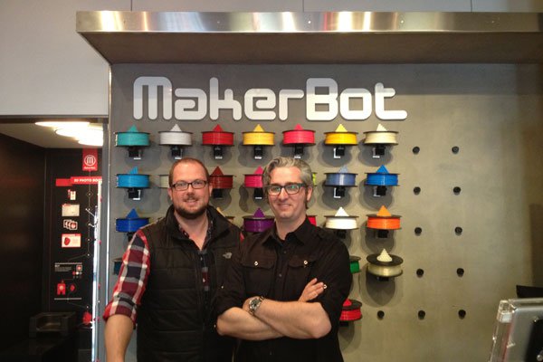 Jim and Bre at MakerBot Store